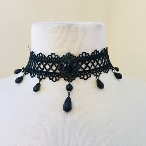 Fancy Black Vintage Choker